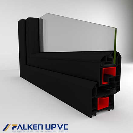 UPVC Profile with Black Color