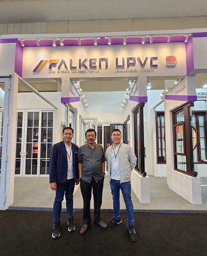 Peluncuran Produk kusen jendela pintu Falken UPVC di Indobuildtech 2023