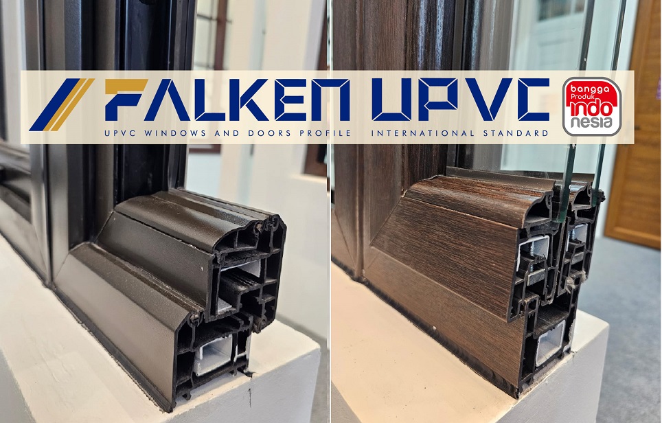 FALKEN UPVC produk kusen jendela UPVC telah terdaftar dalam Desain Industri
